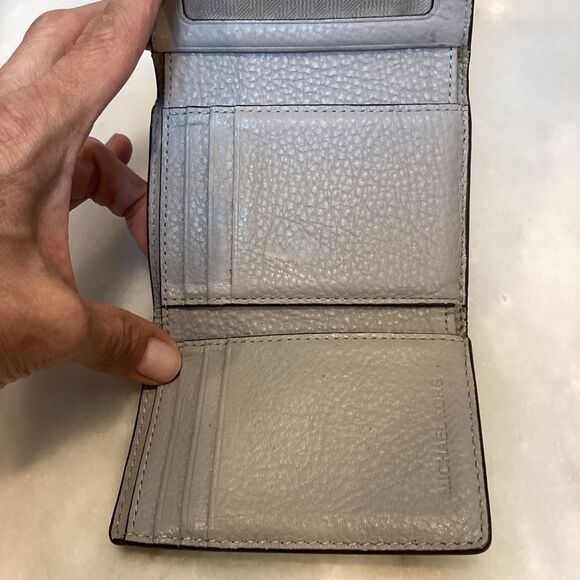 Michael Kors Hudson Pebbled Leather Card Case Wallet - Picture 11 of 13